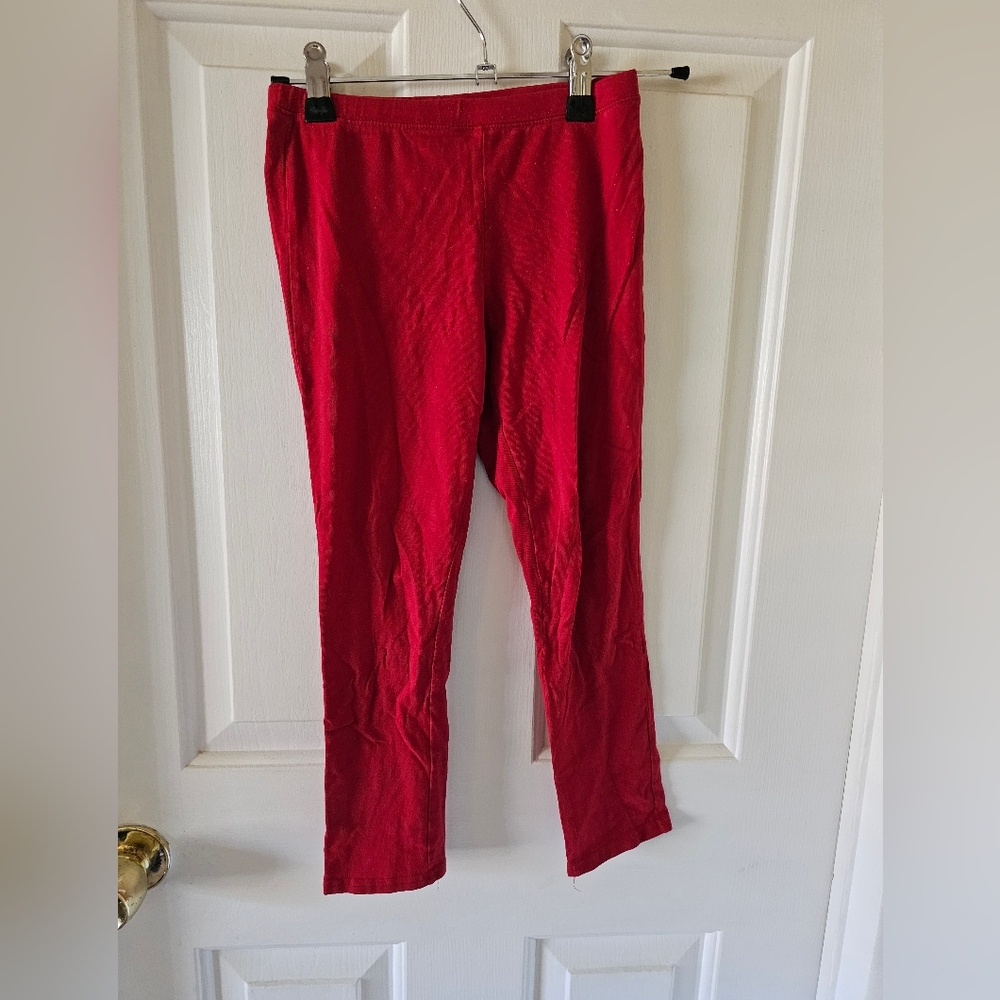Sparkling red stretchy pants